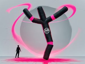 Sky Dancer mit einem Bein