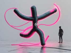 Sky Dancer mit zwei Beinen